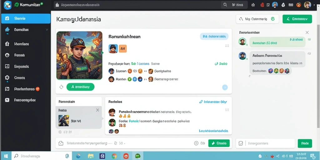 Interaksi sosial yang menyenangkan dengan teman-teman.