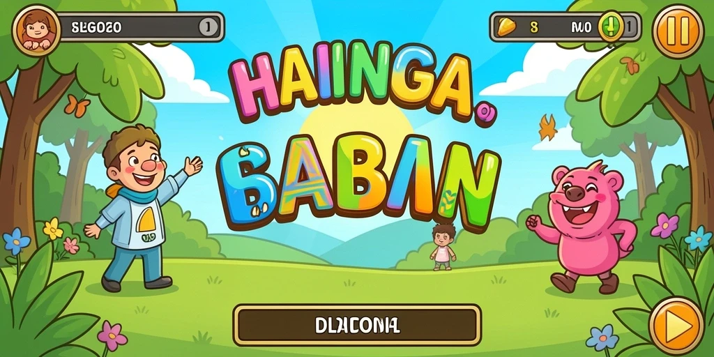 Lingkungan yang dirancang dengan indah dan detail.