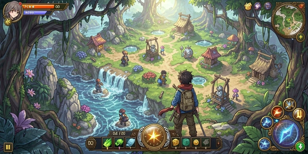 Screenshot dari salah satu level menantang di SUMO777.