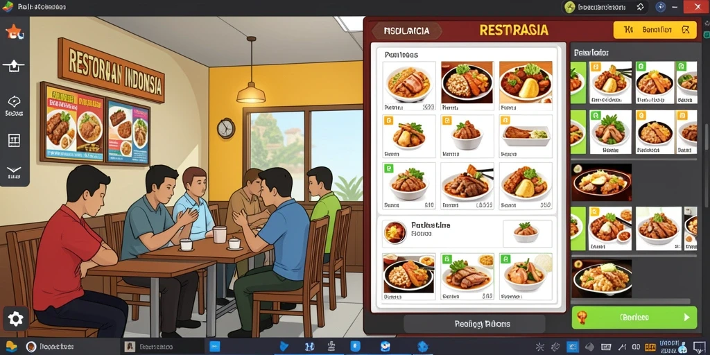 Lingkungan game yang mendetail dan beragam.